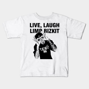 Live Laugh Limp Bizkit // Vintage Minimalist Fan Art Kids T-Shirt